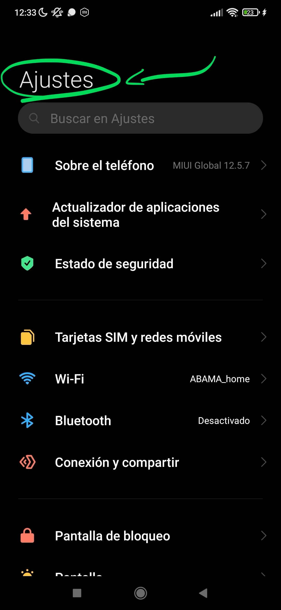 Paso 1: Abre los ajustes de tu teléfono.